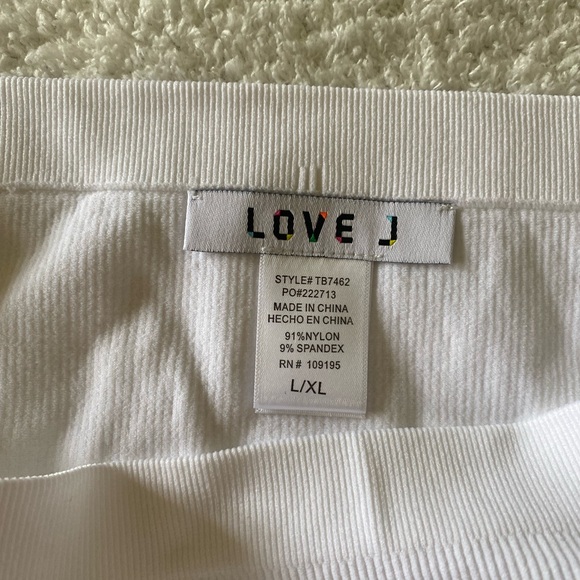 LOVE J Strapless White X/XL Women’s Top - Picture 5 of 8